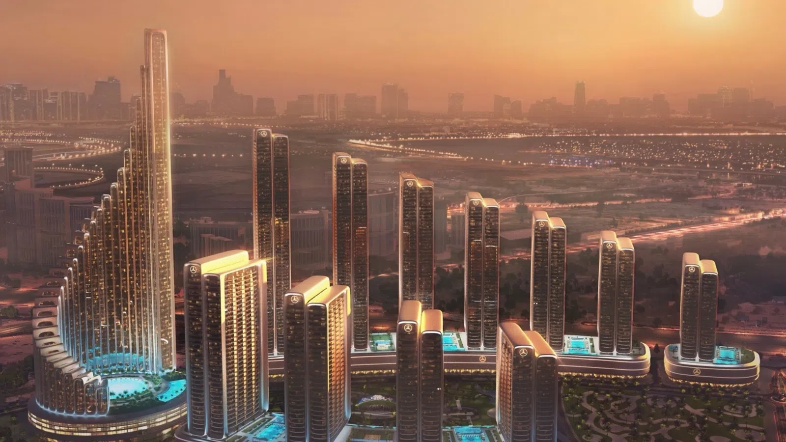 Mercedes-Benz mostra novos detalhes da nova cidade no Dubai