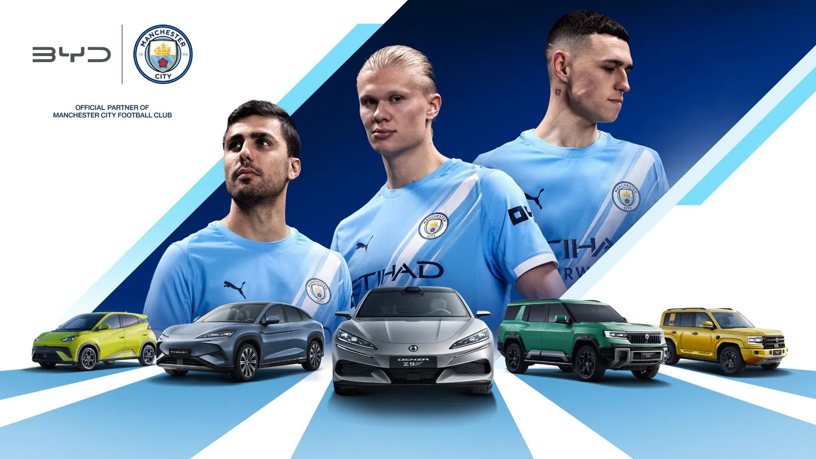 BYD torna-se parceira oficial do Manchester City