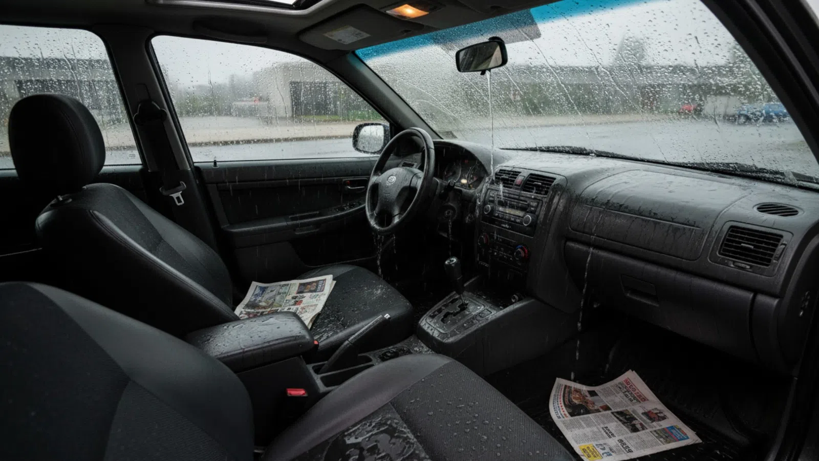 Chuva entrou no carro? Saiba como limpar corretamente