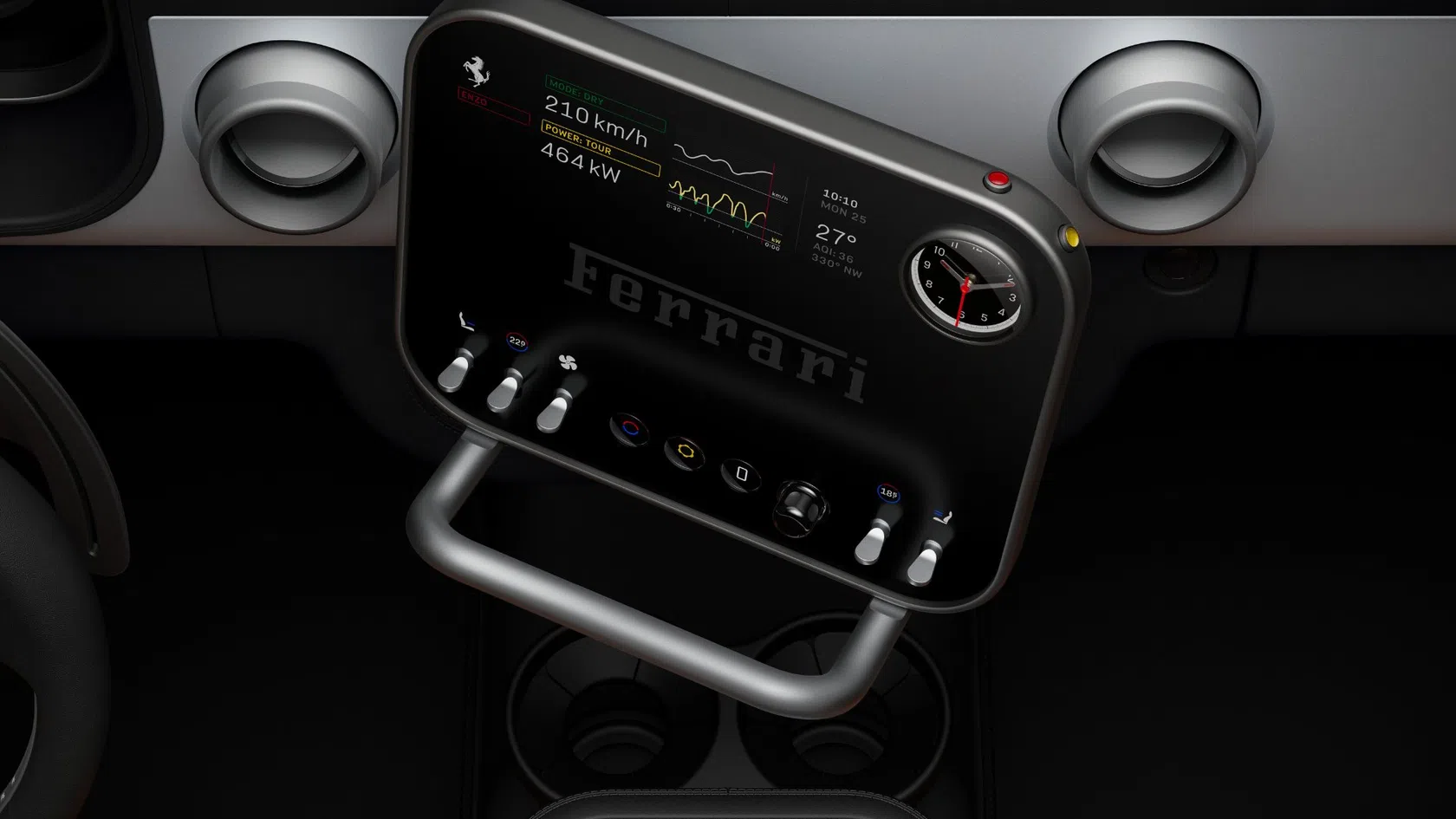 Ecrã de Ferrari Luce