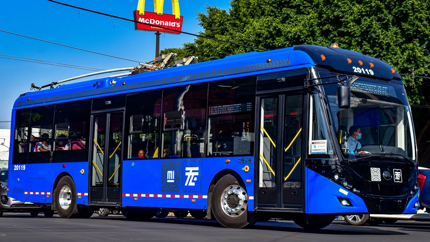 autocarro Yutong azul
