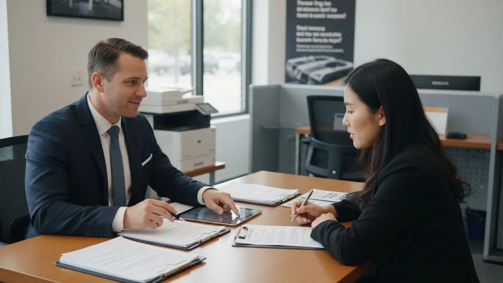 Vendedor a explicar garantia