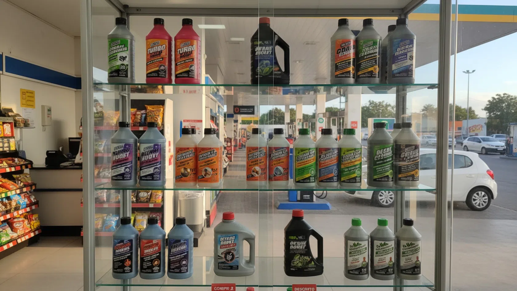 Aditivos em bomba de gasolina