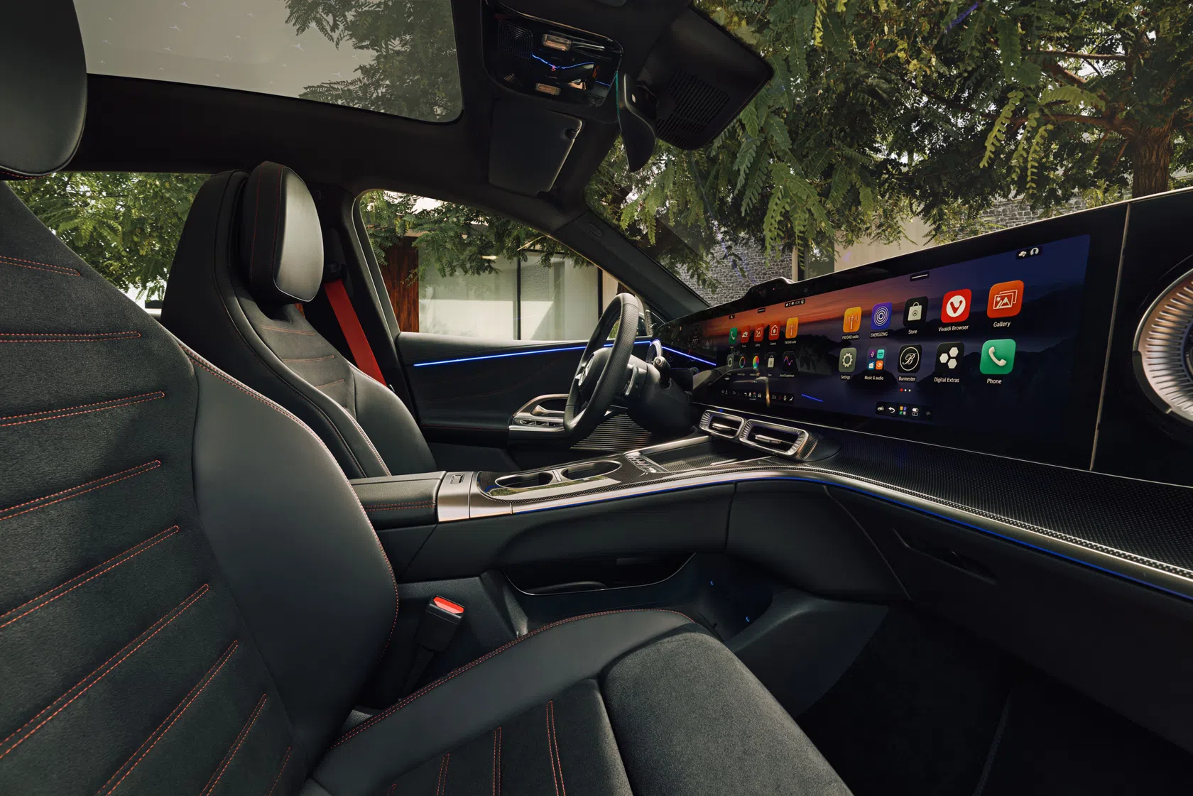 Ecrã frontal do mercedes glc eletrico 2026