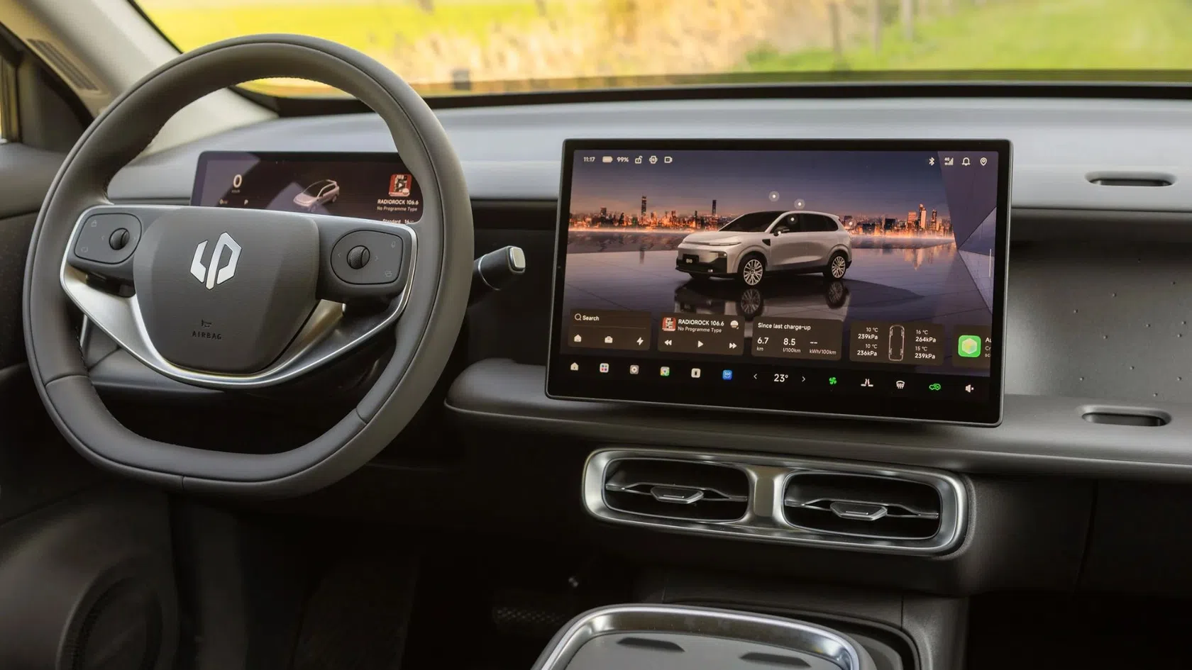 Interior do Suv leapmotor B10 REEV Hybrid