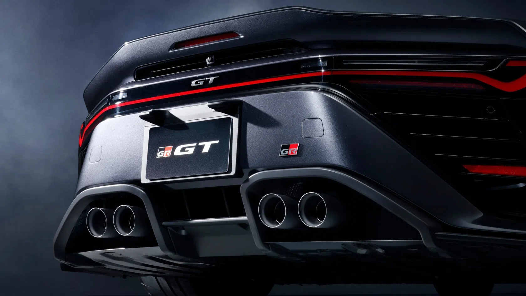 Detalhe da traseira do Toyota GR GT3