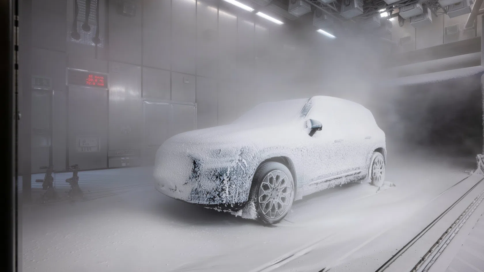 Mercedes GLB teste neve