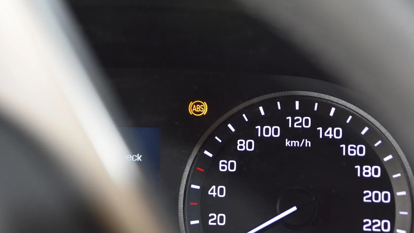 Luz de sistema ABS carro