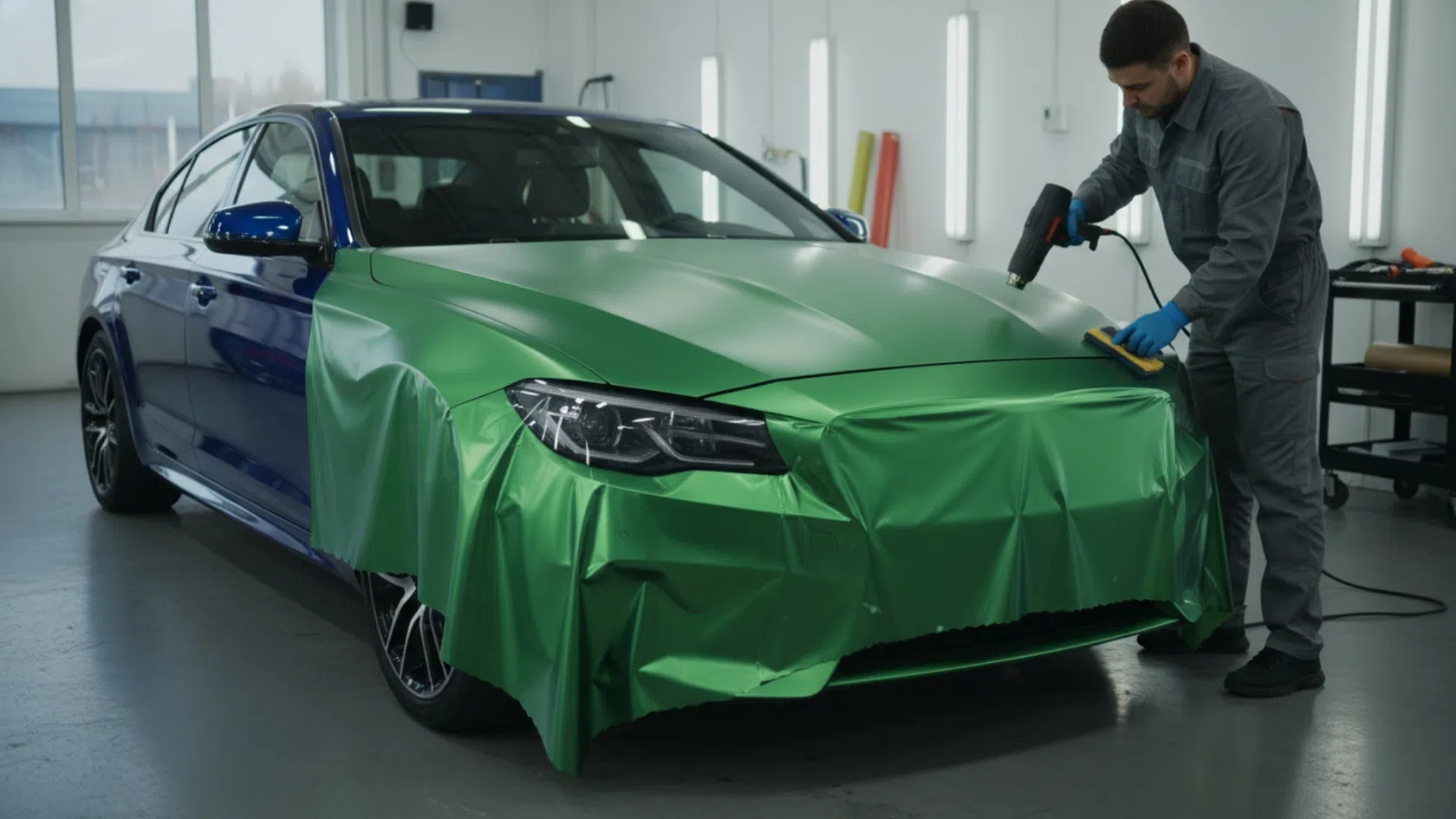 aplicação de wrap em carro