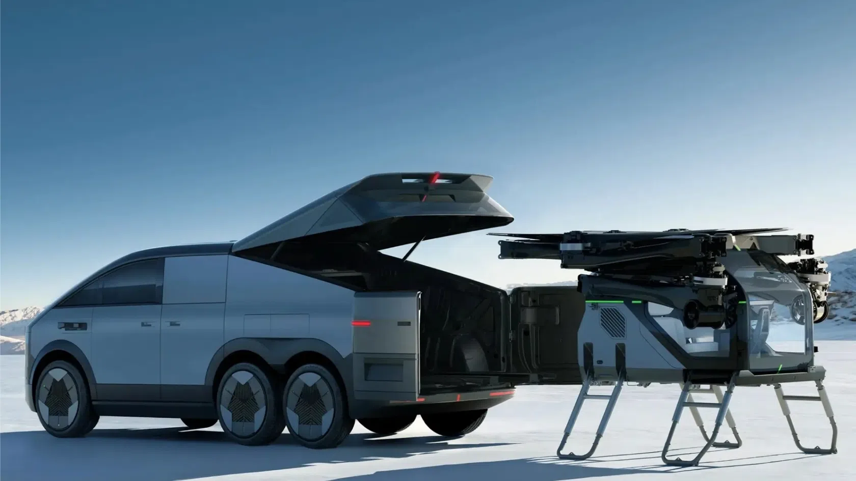 Carro módulo voador