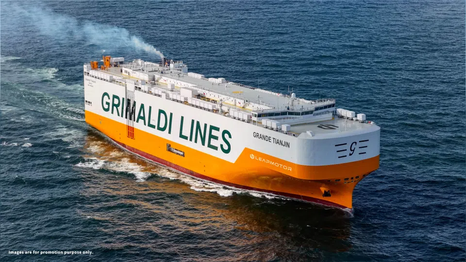 O “supernavio” da Leapmotor está a caminho da Europa com milhares de carros elétricos