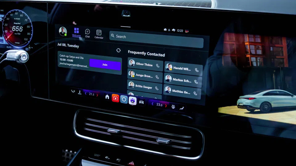 Mercedes e Microsoft juntam-se para transformar o carro num novo espaço de trabalho