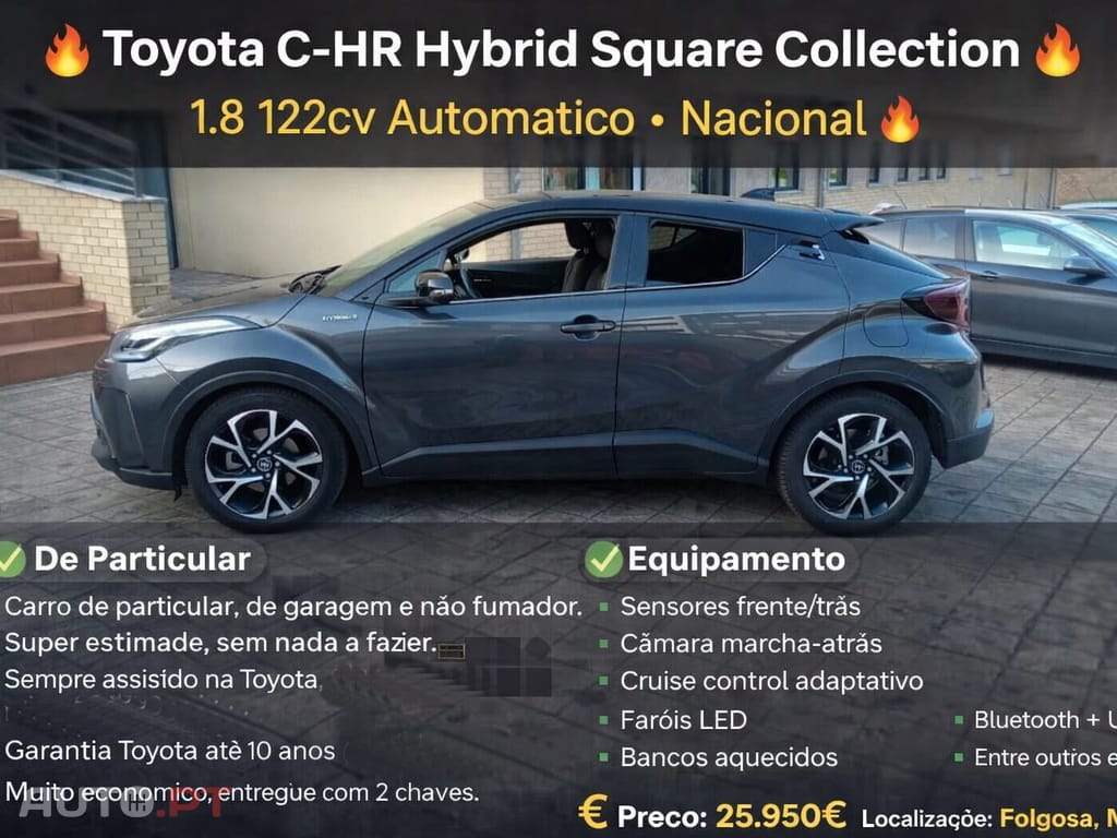 Toyota C-HR 1.8 hibrido 122cv Square Collection