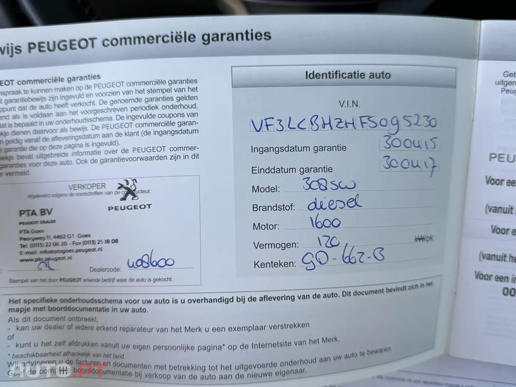 Peugeot 308 SW 1.6 BlueHDi Allure