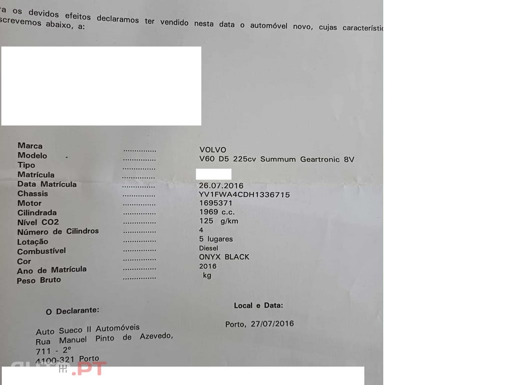 Volvo V60 2.0 D5 225cv Summum Geartronic 8vel