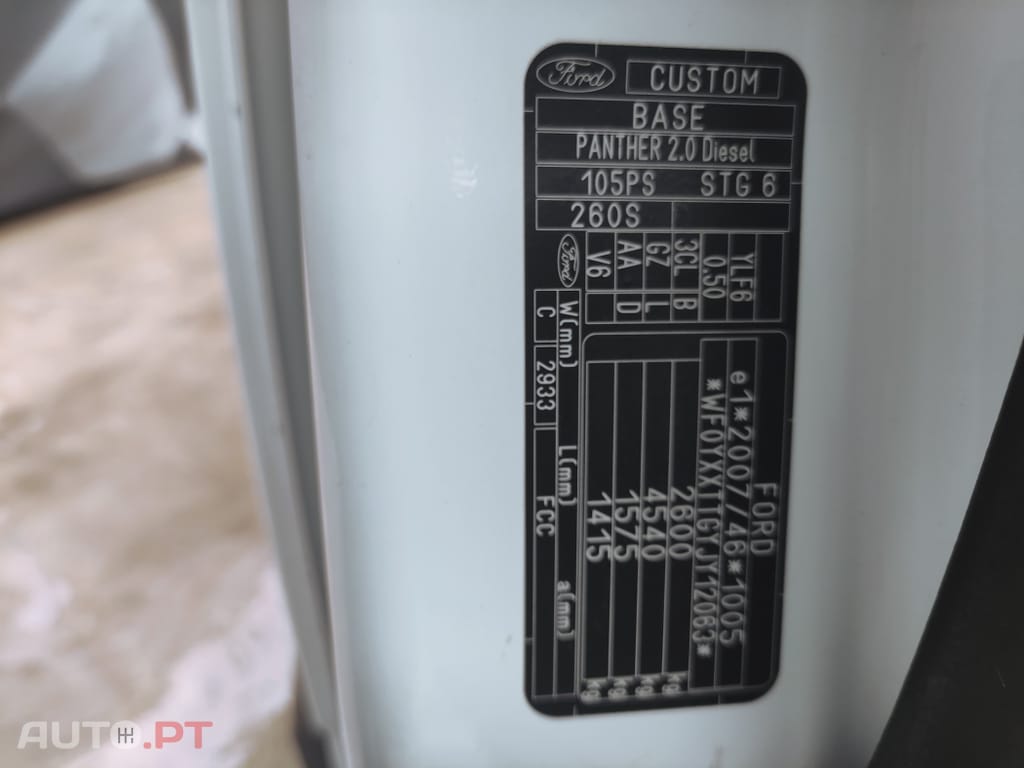 Ford Transit Custom 250L1 2.0 TDCi H1-Tecto Baixo Ambiente