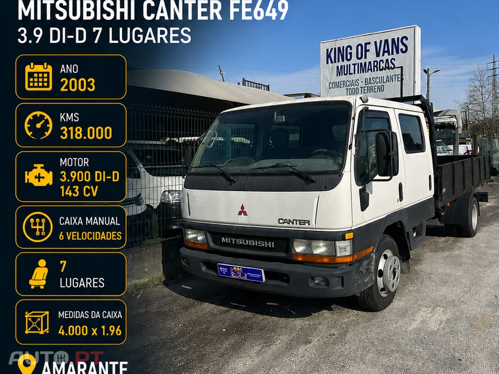 Mitsubishi Canter FE649 3.9 DI-D 7 Lugares