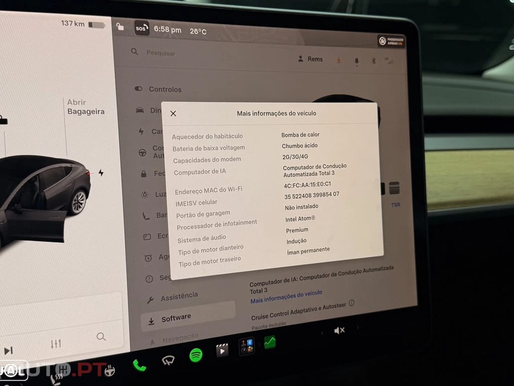 Tesla Model 3 Long Range Tração Integral