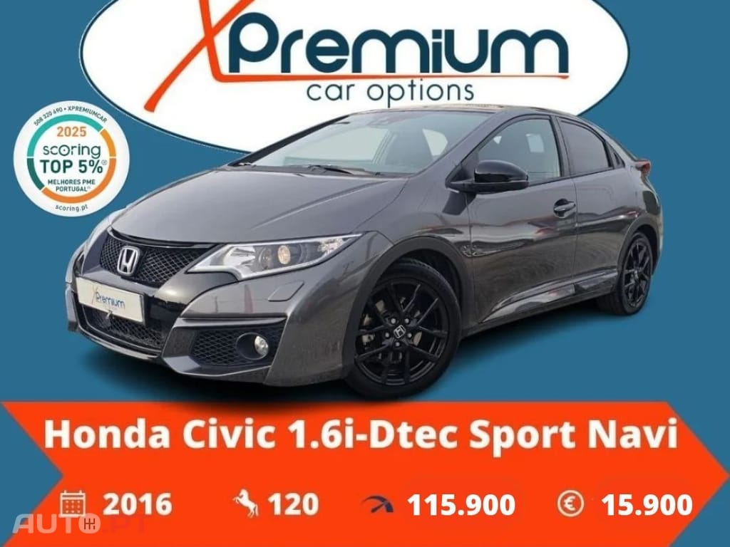 Honda Civic 1.6 i-DTEC Sport Connect Navi+ADAS