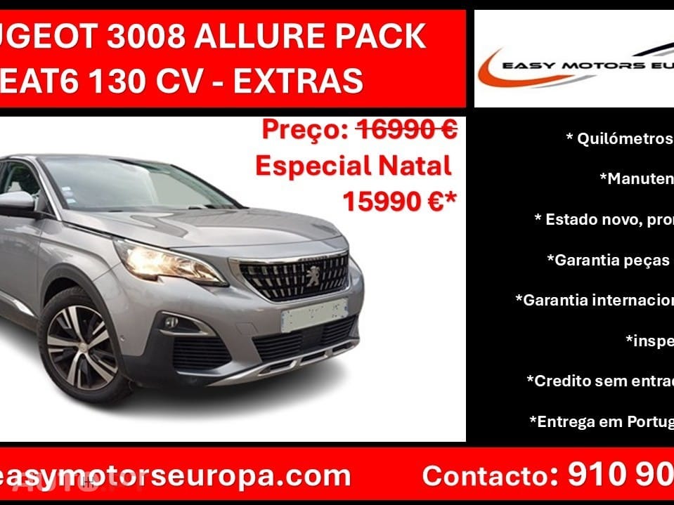Peugeot 3008 130 cv  ALLURE EAT6 Start & Stop