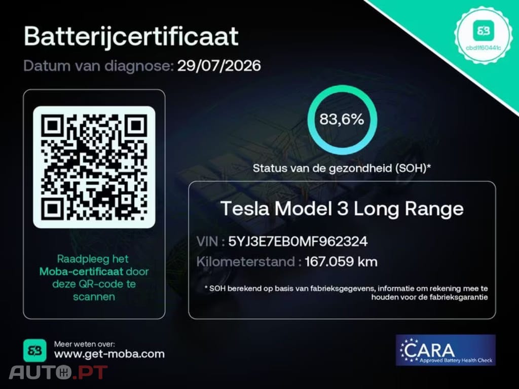 Tesla Model 3 Long Range AWD 75 kWh I.V.A DEDUTIVEL