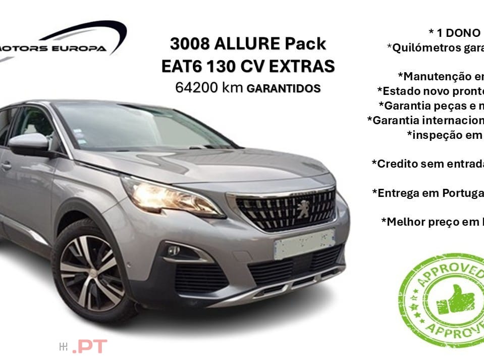 Peugeot 3008 130 cv  ALLURE EAT6 Start & Stop
