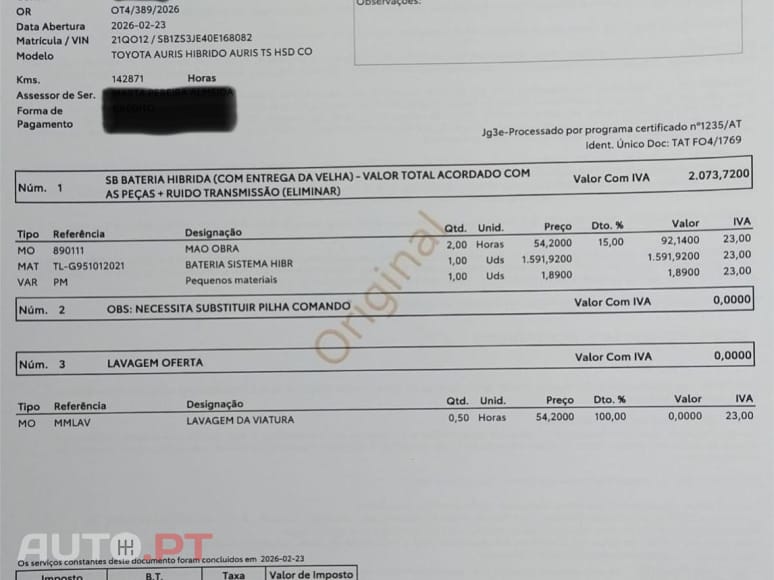 Toyota Auris 1.8 HSD Comfort +P.Sport+Navi