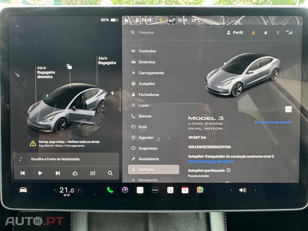 Tesla Model 3 Long Range Tração Integral