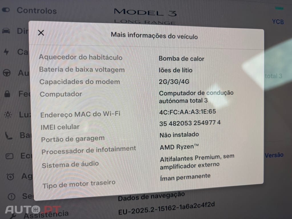 Tesla Model 3 Long Range Tração Traseira