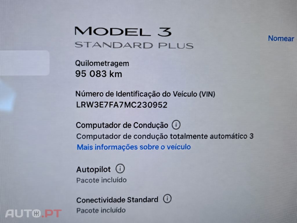 Tesla Model 3 Standard Range Plus RWD