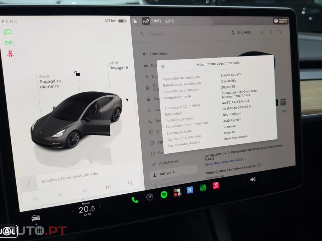 Tesla Model 3 Long Range Tração Integral