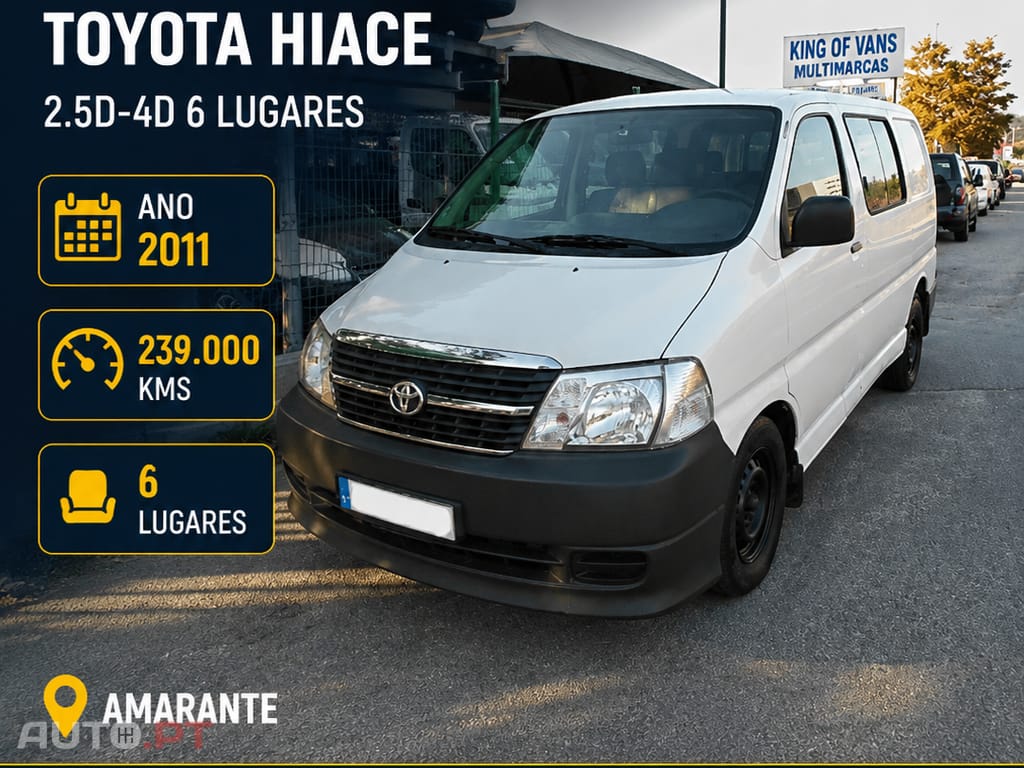 Toyota HiAce 2.5D-4D 6Lugares