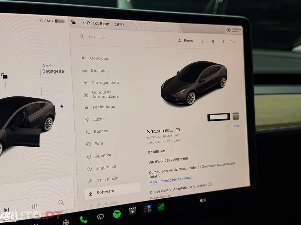 Tesla Model 3 Long Range Tração Integral