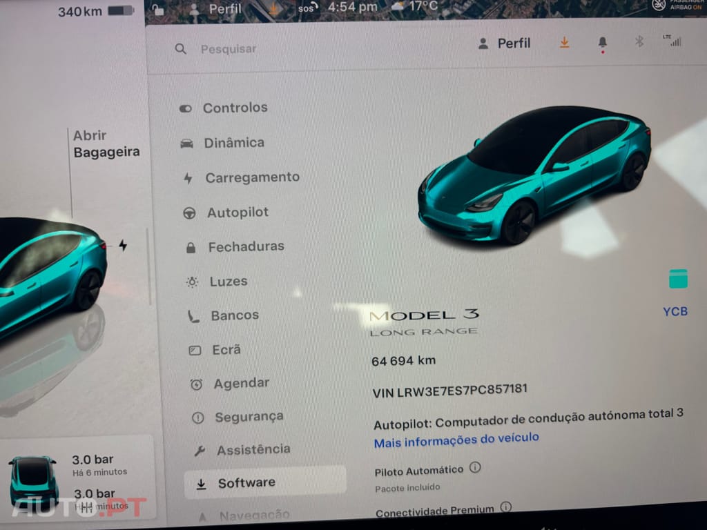 Tesla Model 3 Long Range Tração Traseira