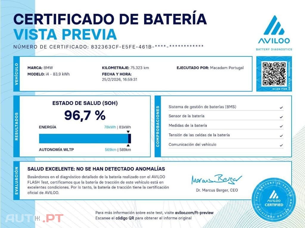 BMW i4 eDrive40 Pack Desportivo M