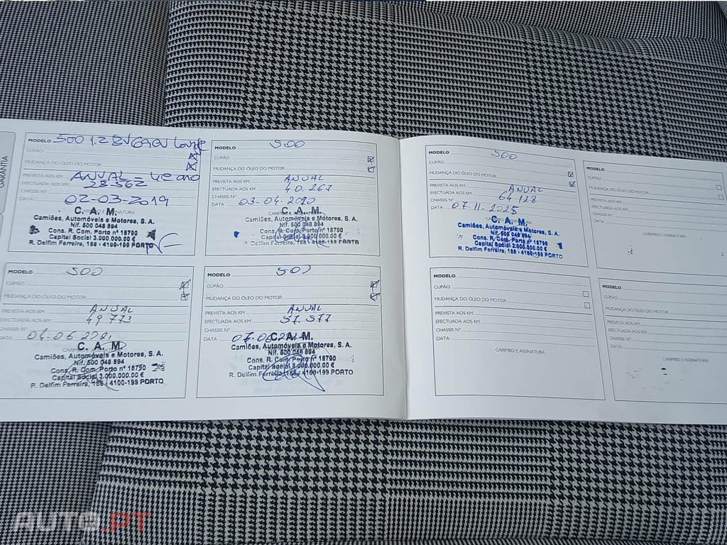 Fiat 500 1.2 A/C teto panoramico Nacional