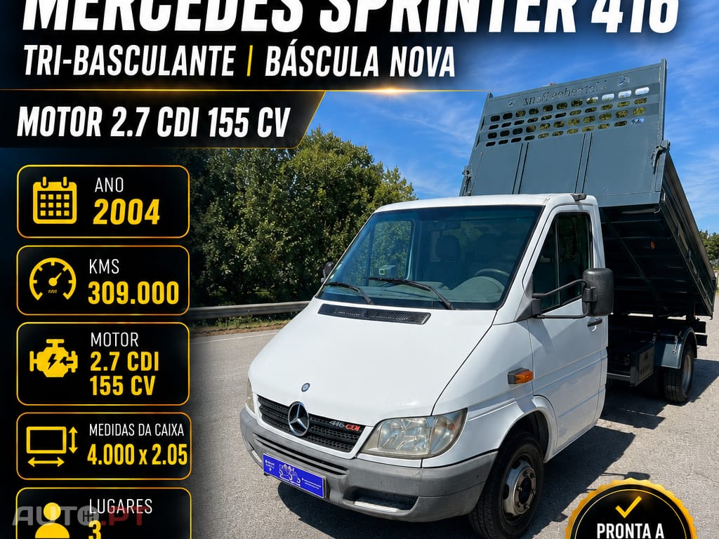 Mercedes-Benz Sprinter 416 2.7CDI 155cv Báscula nova