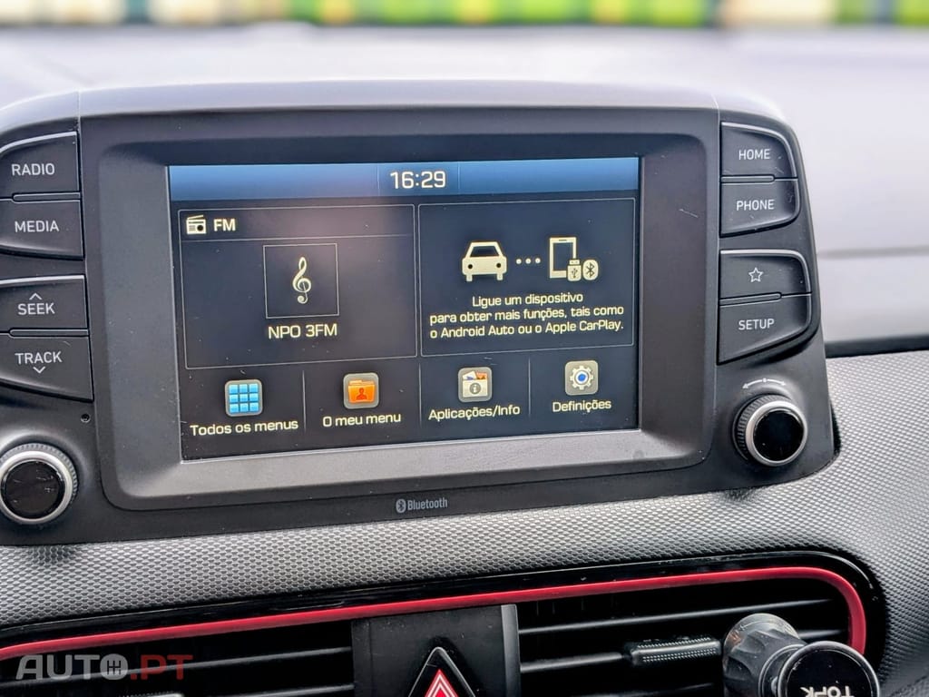 Hyundai Kauai 1.0 T-GDi Pele/Tecido Vermelho