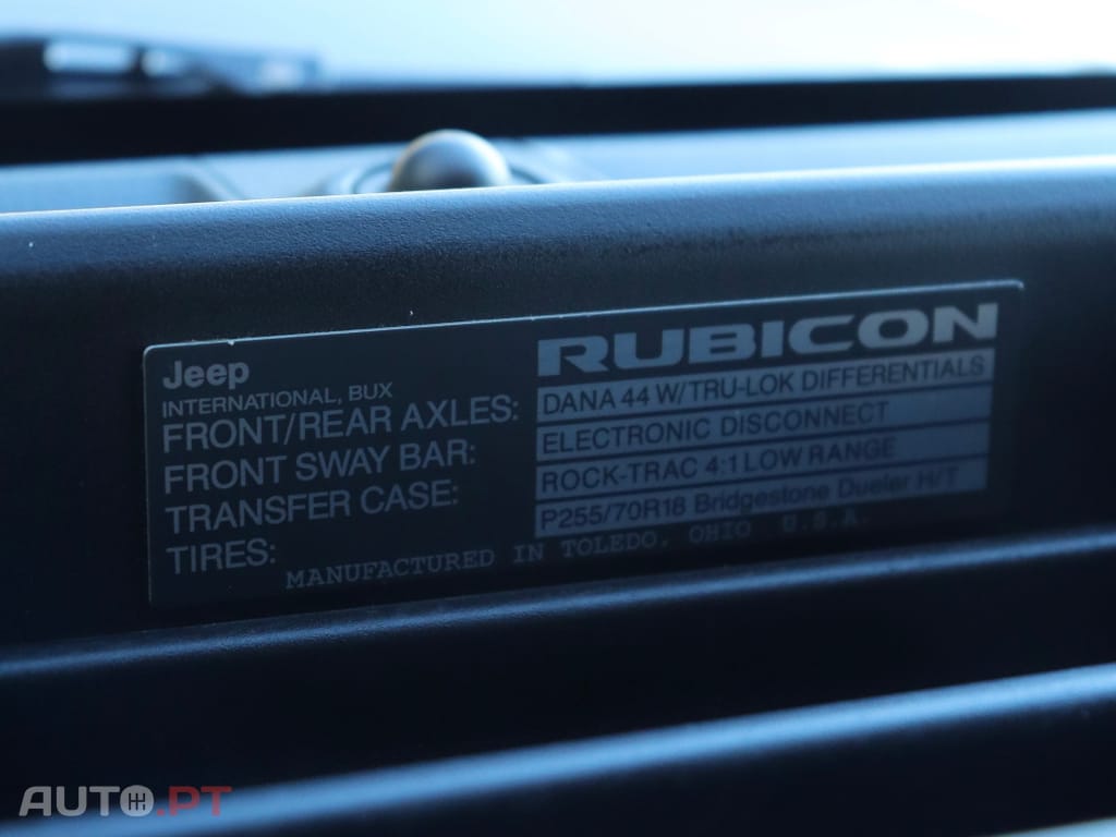 Jeep Wrangler 3.6 Auto Recon