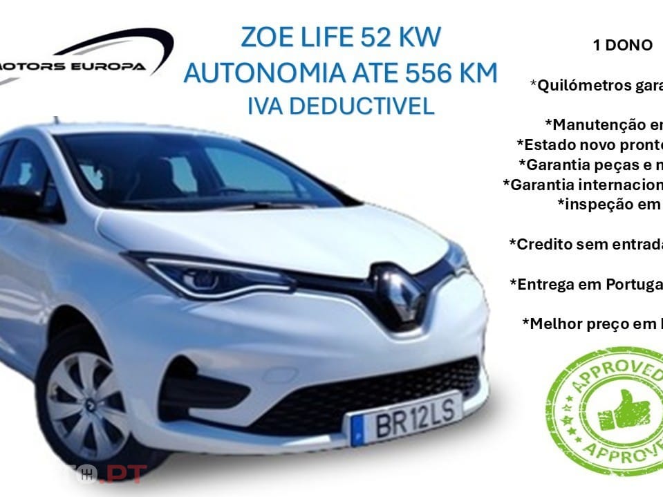 Renault Zoe (c/bateria) 52kwh LIFE