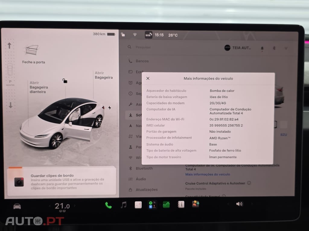 Tesla Model 3 Tração Traseira Premium