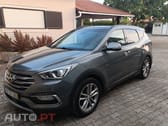 Hyundai Santa Fe Hyundai Santa Fe 2.2 CRDi Premium cor cinza 2017. Tectode abrir panorâmico, caixa automática, bancos frontais aquecidos e ventilados, bancos traseiros aquecidos, volante aquecido, jantes 19 valor 28000€