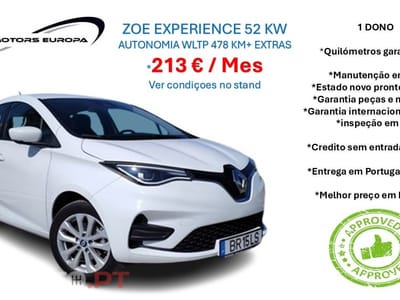Renault Zoe (c/bateria) 52kwh experience + assentos aquecido + extras