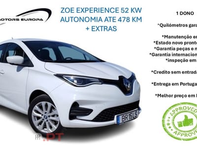 Renault Zoe (c/bateria) 52kwh experience + assentos aquecido + extras
