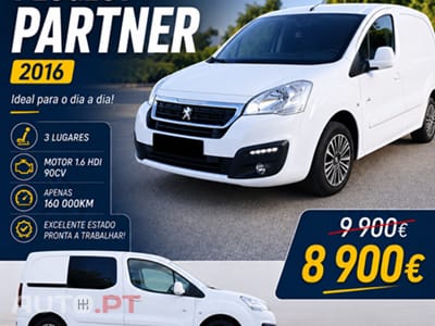 Peugeot Partner 1.6 HDI Extras 3 Lugares